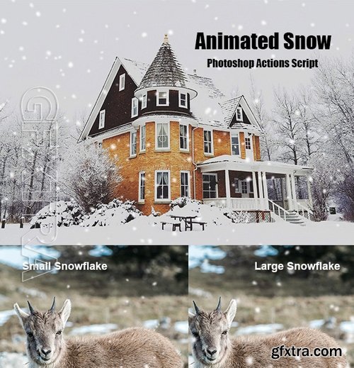 GraphicRiver - Animated Snow Photoshop Add-on 19047945