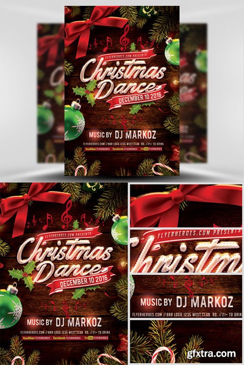 Christmas Dance Flyer Template