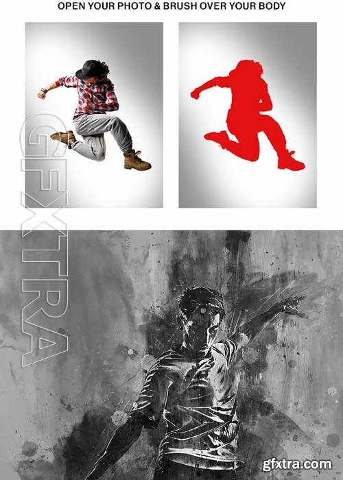 GraphicRiver - Pencileen Photoshop Action - Painting Effect 19046324