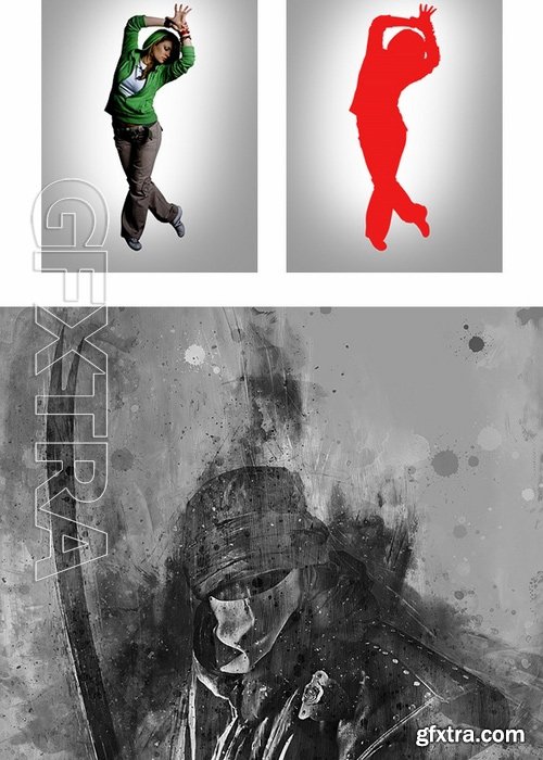 GraphicRiver - Pencileen Photoshop Action - Painting Effect 19046324