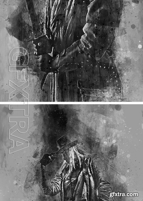 GraphicRiver - Pencileen Photoshop Action - Painting Effect 19046324