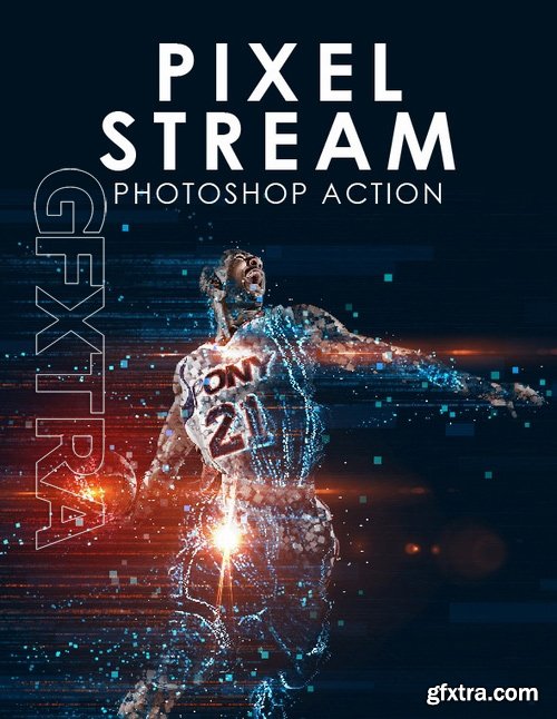 GraphicRiver - Pixel Stream Photoshop Action 1907828