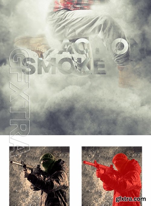 GraphicRiver - Smoke Photoshop Action 19053471