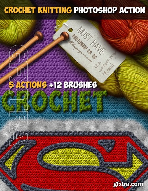 GraphicRiver - Crochet Knitting Effect Photoshop Action 19061443