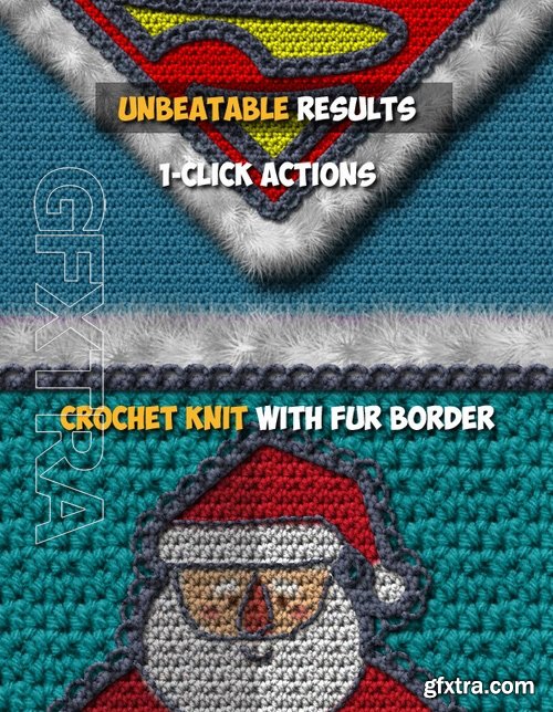 GraphicRiver - Crochet Knitting Effect Photoshop Action 19061443