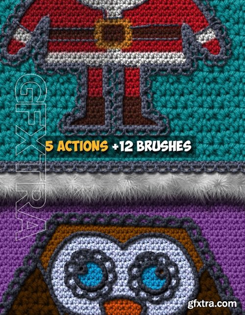 GraphicRiver - Crochet Knitting Effect Photoshop Action 19061443