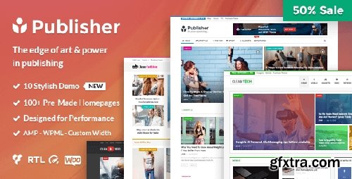 ThemeForest - Publisher v1.5.2 - Magazine, Blog, Newspaper and Review WordPress Theme - 15801051