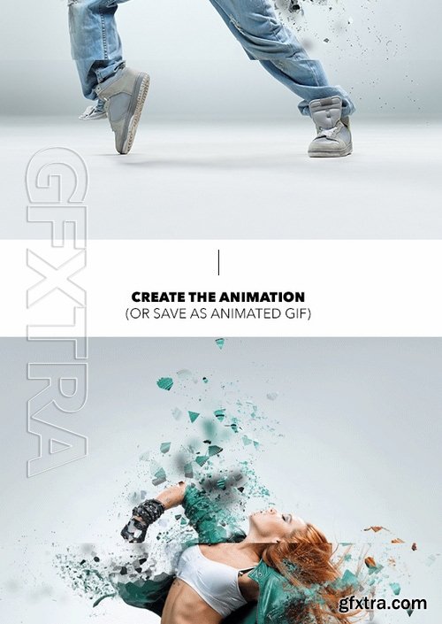GraphicRiver - Gif Animated Shatter Photoshop Action 18381871