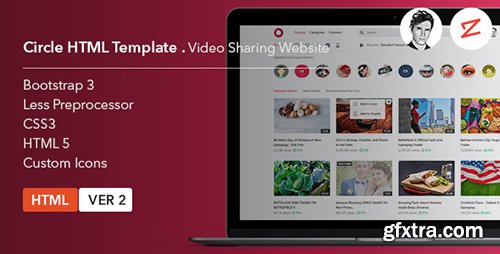 ThemeForest - Circle v3.2 - Video Sharing Website HTML Template - 17605555