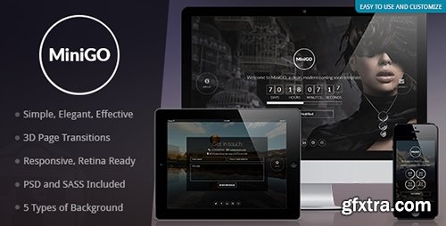 ThemeForest - MiniGO v1.0.3 - Uber Minimal Flat Coming Soon Page - 6554082