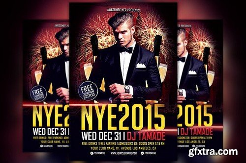 CM - NYE 2016 Party Flyer Template 102015