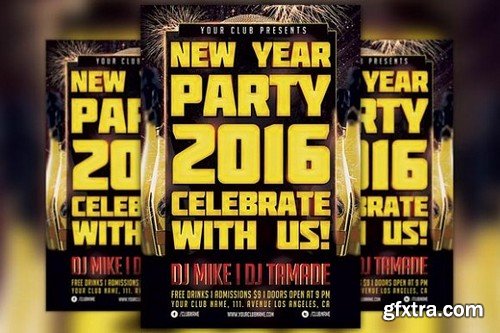 CM - New Year Party Flyer Template 1098826