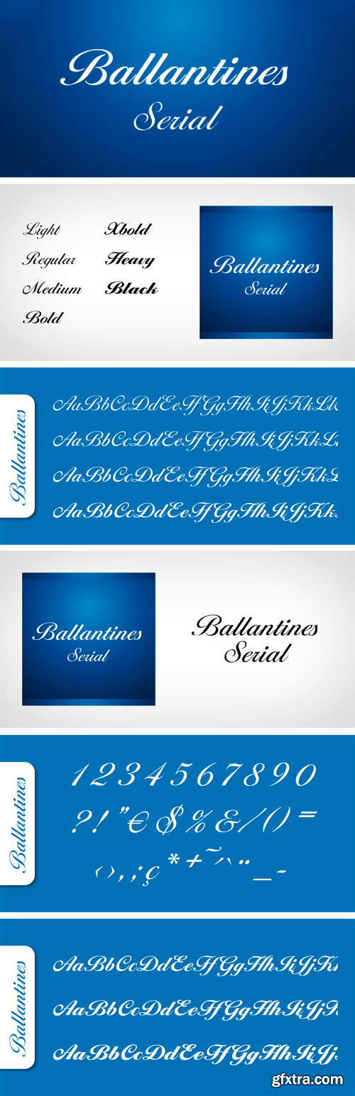 Ballantines Serial Font Family