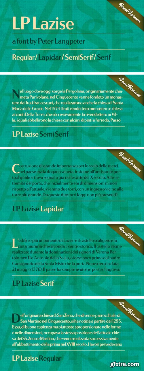 LP Lazise Font Family