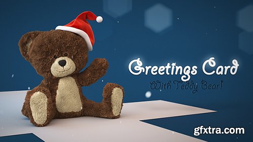 Videohive Christmas Teddy Bear Greetings 13892821