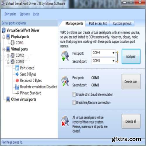 Virtual Serial Port Driver 8.0.428