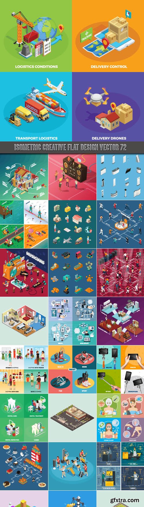 Isometric creative flat design vector 72