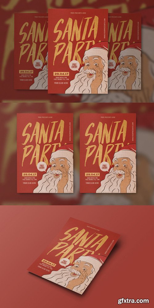 Santa Party Flyer