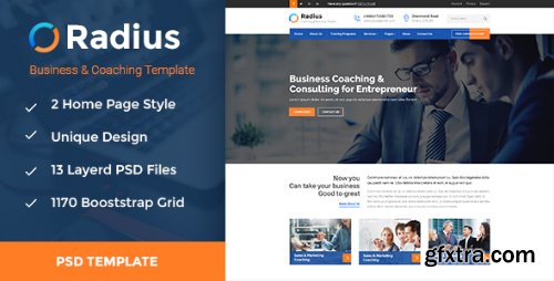 ThemeForest - Radius- Coaching & Business PSD Template 18841506