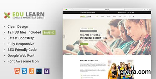 ThemeForest - EduLearn v1.0 - Education, School & Courses HTML Template - 17695406