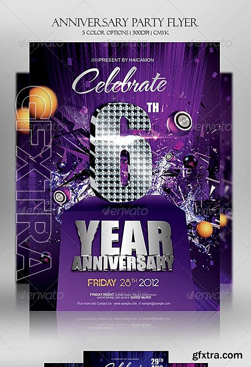 GraphicRiver - Anniversary Party Invitations Flyer 2856124