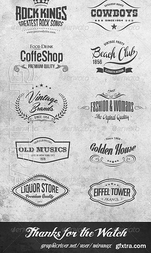 GraphicRiver - Vintage Logo Labels Vol 1 5069465