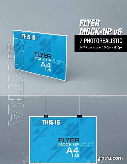 GraphicRiver - Flyer Mock-up v6 10958378