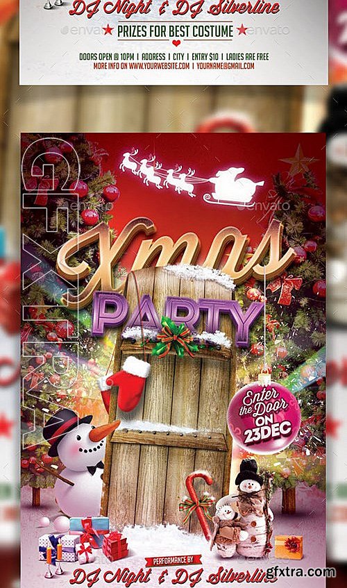 GraphicRiver - Xmas Party Flyer Template 9382276