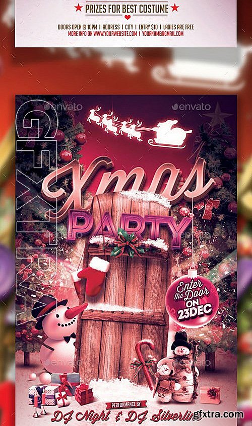 GraphicRiver - Xmas Party Flyer Template 9382276