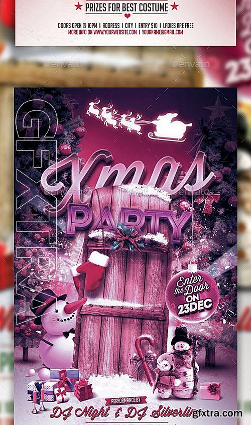 GraphicRiver - Xmas Party Flyer Template 9382276