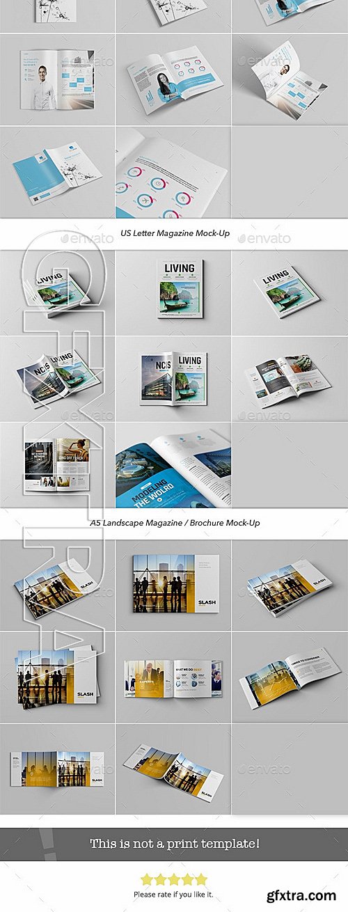 GraphicRiver - Magazine Brochure Mock-Up Bundle 11865550