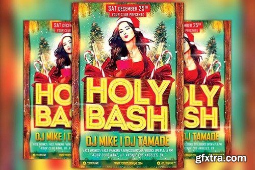 CM - Holy Xmas Bash Flyer Template 1098299