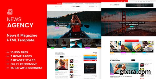 ThemeForest - News Agency - News Magazine Newspaper HTML (Update: 8 July 16) - 16250376