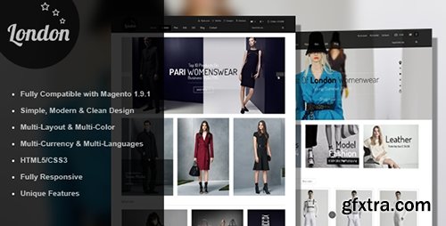 ThemeForest - London Online Shop v2.0 - Responsive Magento Theme - 10359160