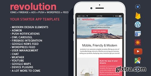 CodeCanyon - revolution v1.0 - complete Ionic app - 16984872