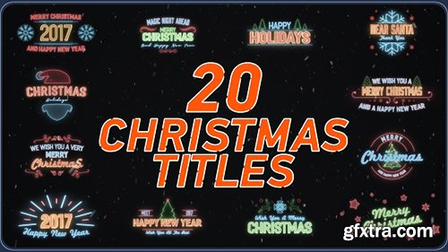 Videohive 20 Christmas Titles 19068504