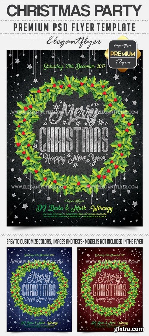 Christmas Party – Flyer PSD Template + Facebook Cover