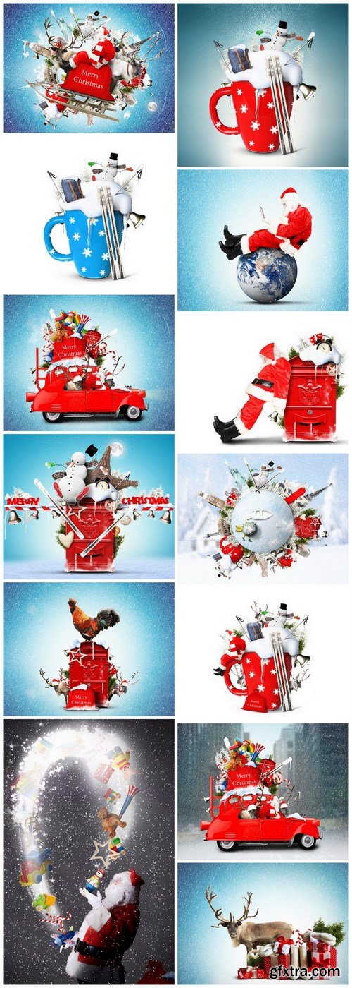 Merry Christmas Concept - 13 UHQ JPEG Stock Images