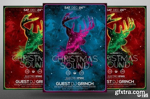 Graphicriver Christmas Sound Flyer Template 13562595