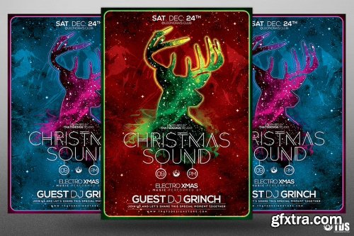 Graphicriver Christmas Sound Flyer Template 13562595