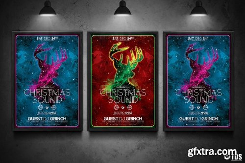 Graphicriver Christmas Sound Flyer Template 13562595