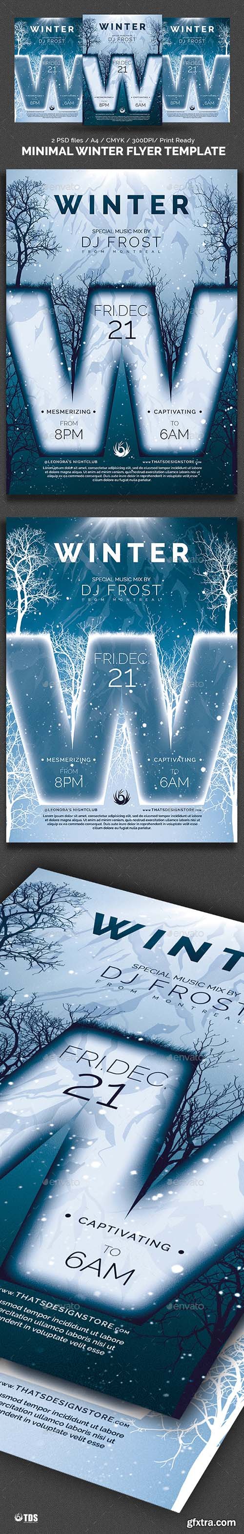 Graphicriver Minimal Winter Flyer Template 18342659