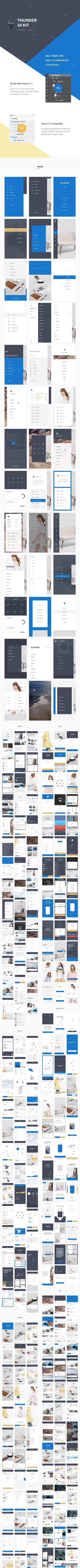 Thunder UI Kit - Tastefully crafted mobile UI Kit