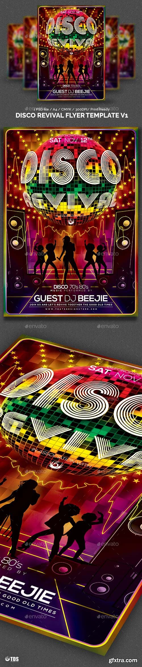 Graphicriver Disco Revival Flyer Template V1 14292550