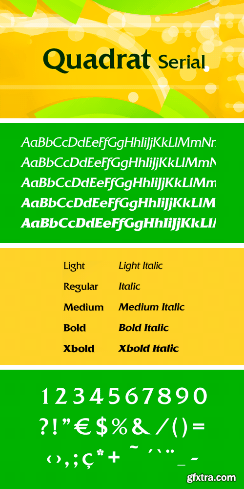 Quadrat Serial Font Family