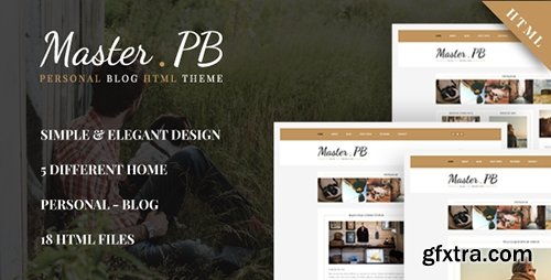 ThemeForest - Master PB v1.0 - Personal Blog HTML Template - 18460008