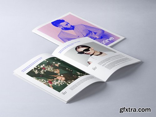 A4 Psd Magazine Booklet Mockup