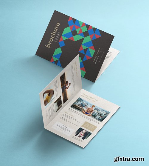 Half Fold A4 Psd Mockup Vol 3