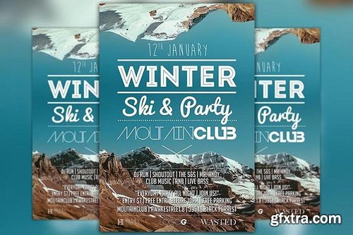 CM - Winter Ski Party Flyer Template 164349