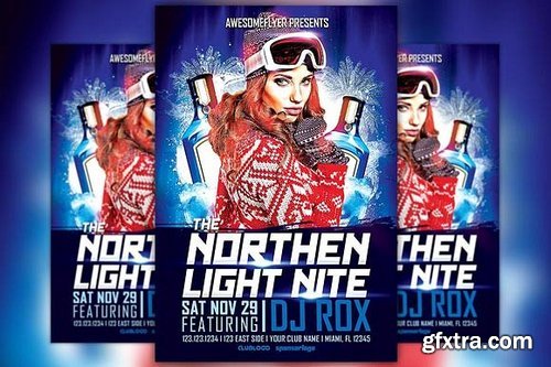 CM - Northern Light Night Flyer Template 164342